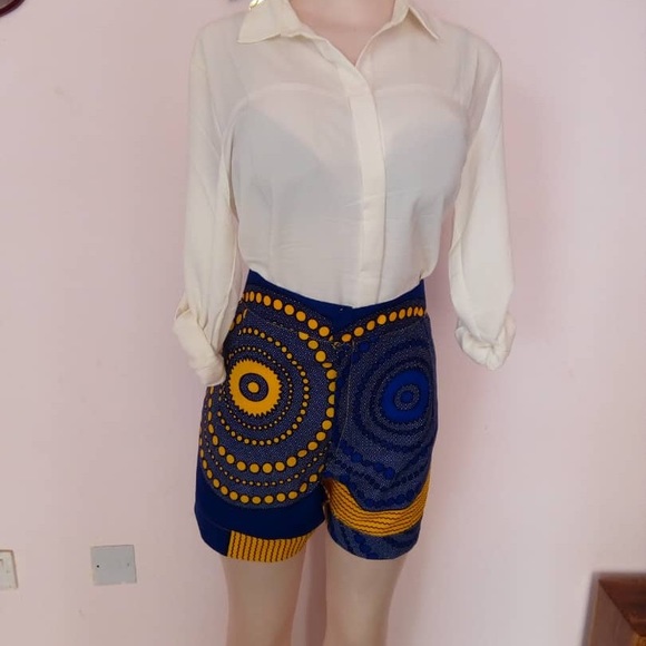 Pants - Cute Ankara Short Pants - Cute Ankara Short